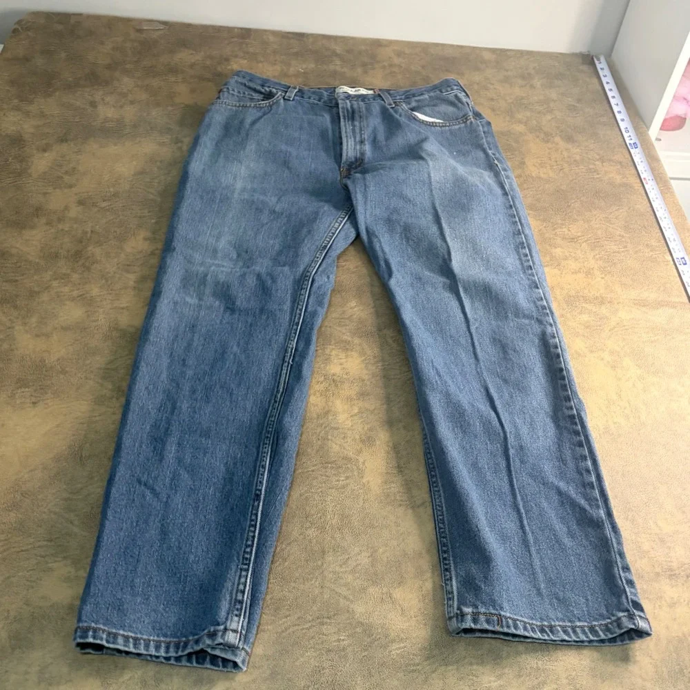 Levi's 505 Regular Fit Jeans Mens 36x30 Blue Medium Wash Straight Leg Denim